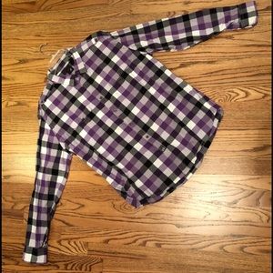 Crisp and colorful cotton button down.